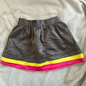 Like New Carter's 3 Tier Girl's Skirt Gray, Yellow & Pink Sz 2T